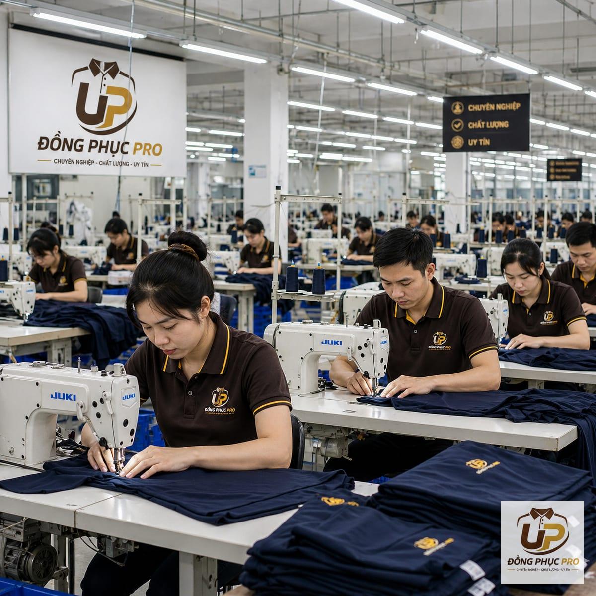 Quy trình may đồng phục chuyên nghiệp